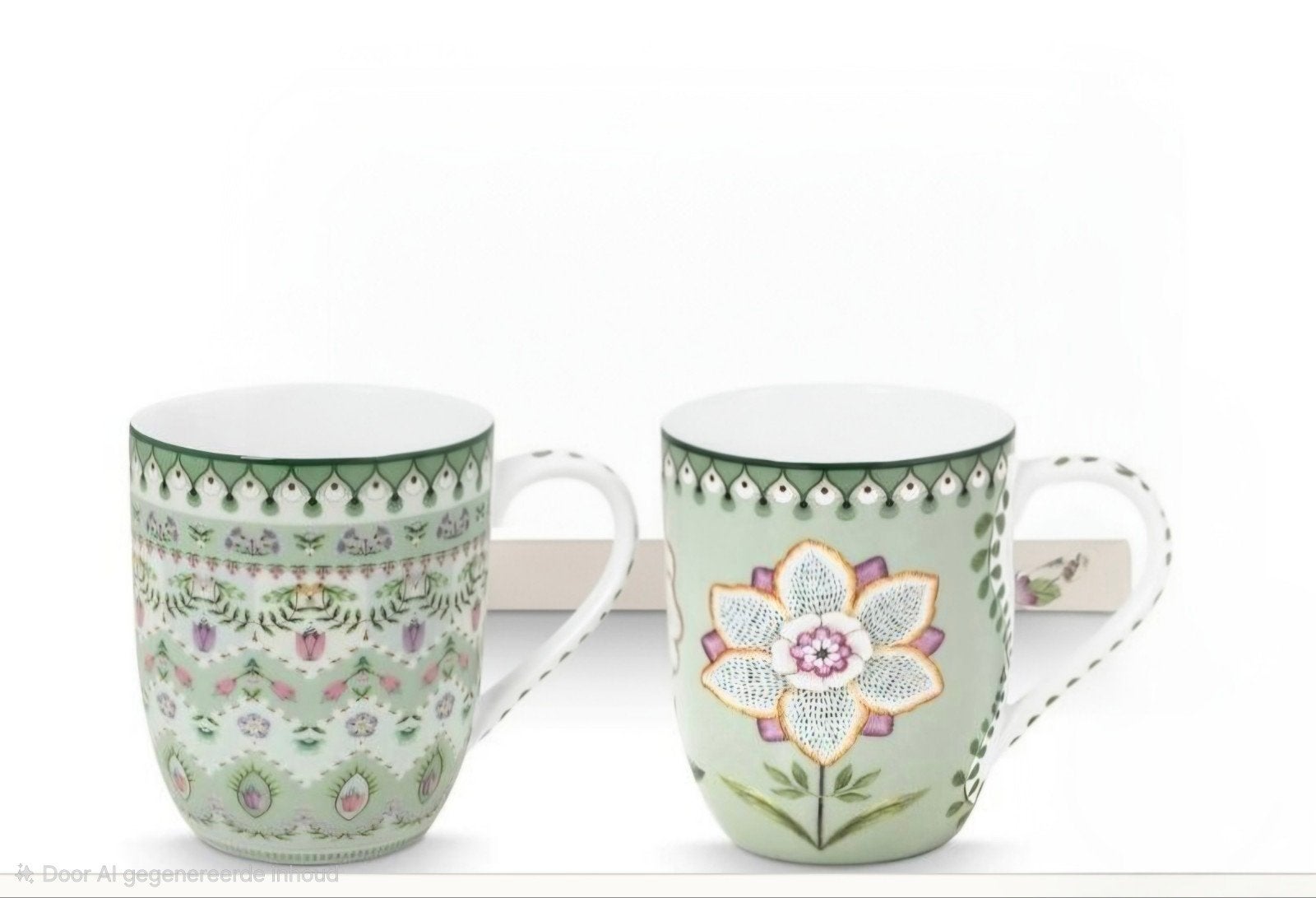 PIP Studio Mopjes Lila en Lotus Groen - 12 stuks, Ophalen of Verzenden, Zo goed als nieuw
