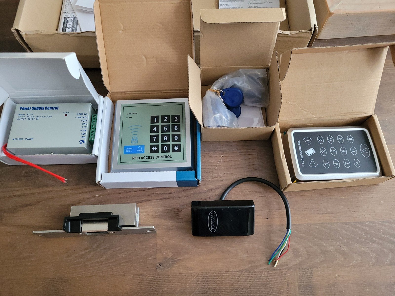 RFID Deurslot Toegangscontrole Systeem met 16 Key Fobs, Ophalen of Verzenden, Nieuw