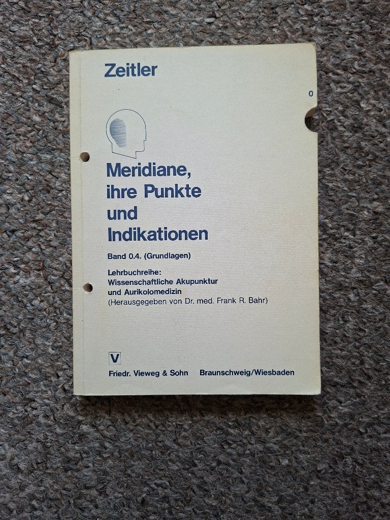 Meridiane, ihre Punkte und Indikationen/  Bahr/ acupunctuur, Verzenden, Gelezen, Dr. med. Frank R. Bahr, Natuurwetenschap