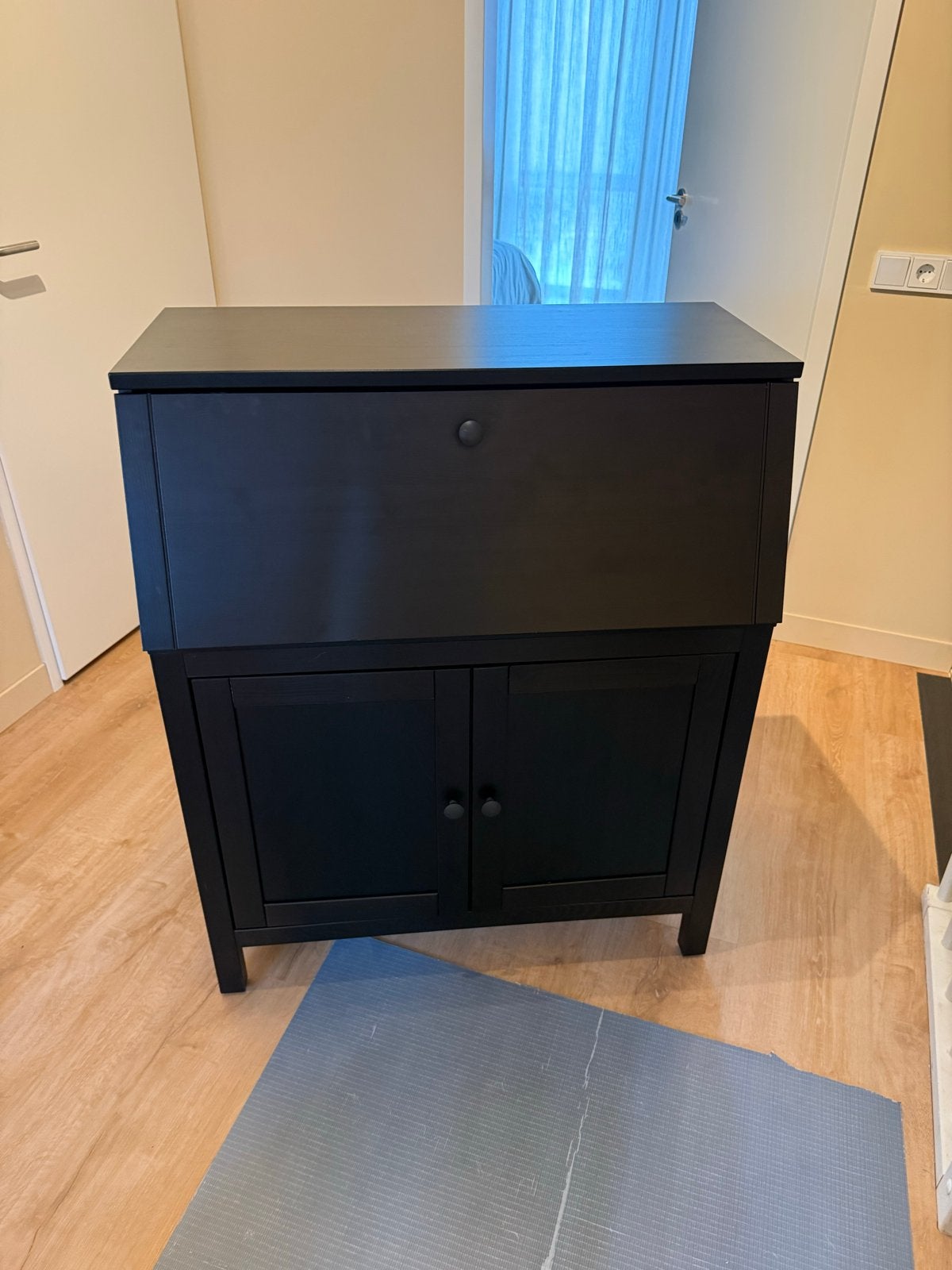 IKEA Hemnes Secretaire - Bruin/Zwart, Ophalen, Gebruikt