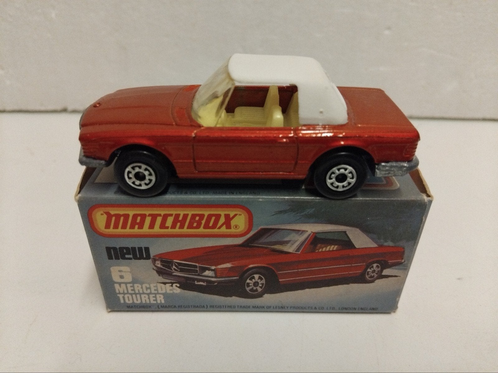 1979 Matchbox #6 Mercedes Benz SL TOURER  3INCH, Ophalen of Verzenden, Zo goed als nieuw, Auto