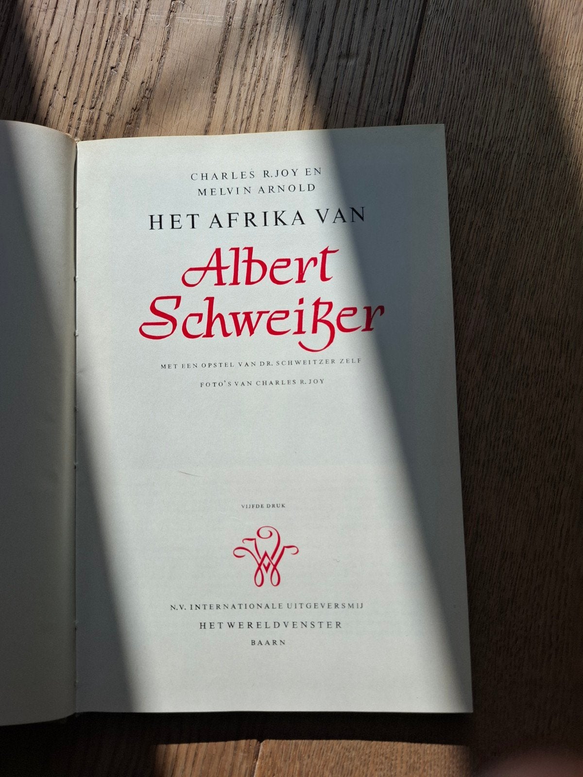 het Afrika van Albert Schweitzer, Boeken, Ophalen of Verzenden