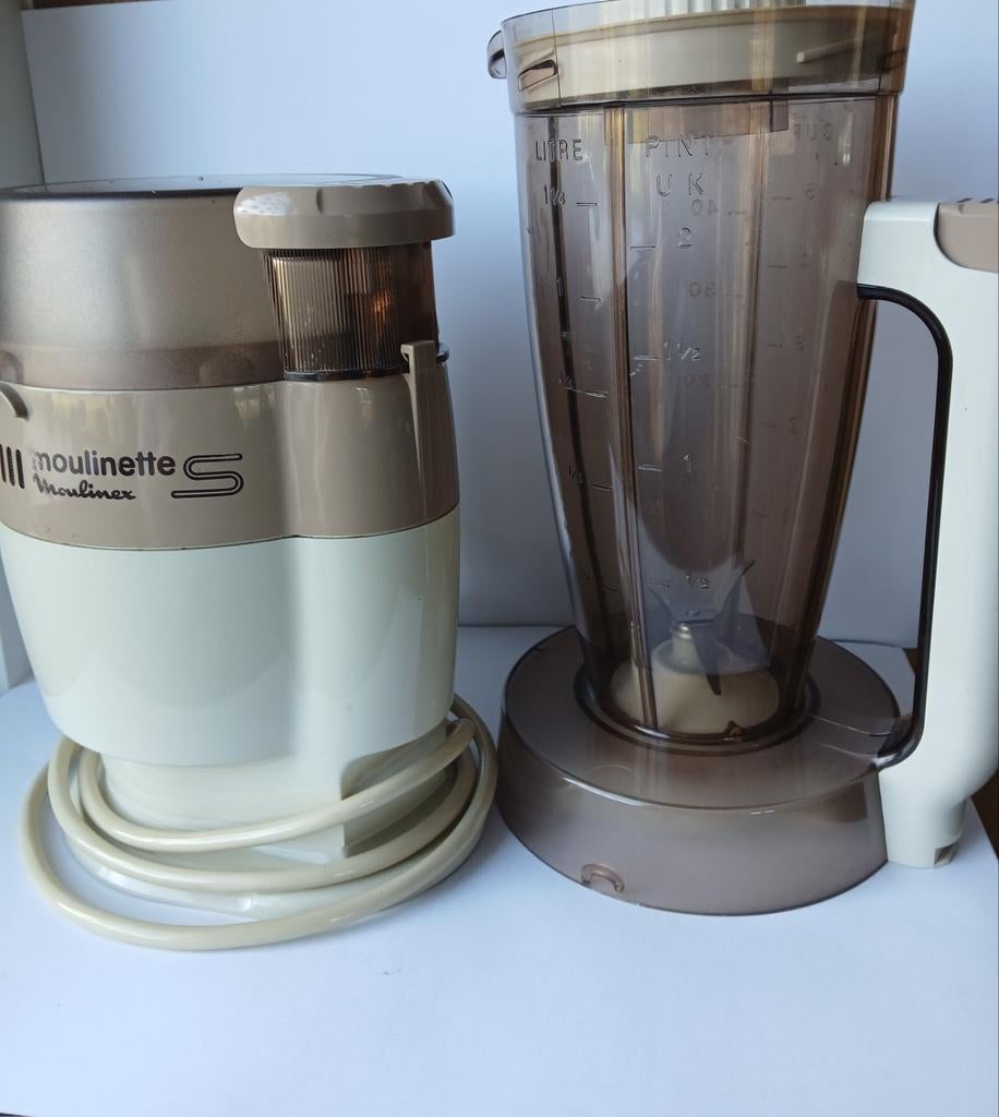 Moulinex hakmolen met mixerkan, Minder dan 1 liter, Ophalen of Verzenden, Gebruikt, 1 snelheid