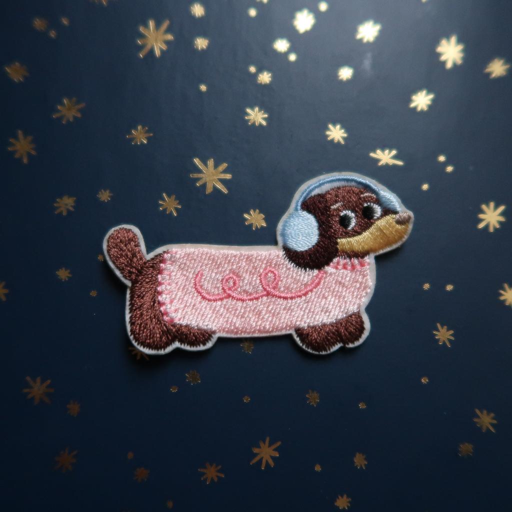 Tekkel Hond opstrijkplaatje Patch Badge Applique, Verzenden, Nieuw, Overige applicaties