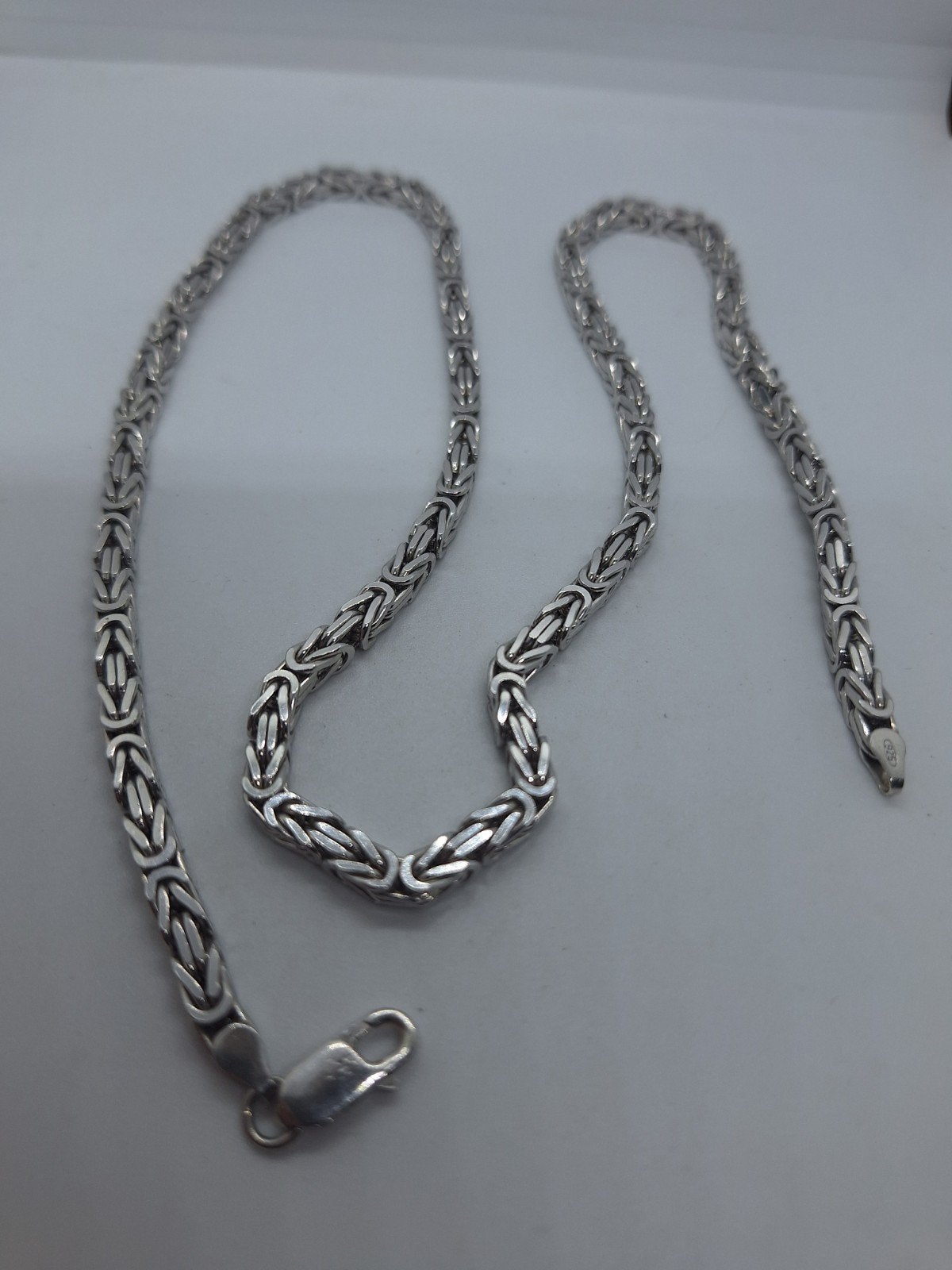 Zilveren Koningsketting 4.1mm Breed 925 Nieuwstaat, Sieraden, Tassen en Uiterlijk, Ophalen of Verzenden, Zo goed als nieuw, Zilver