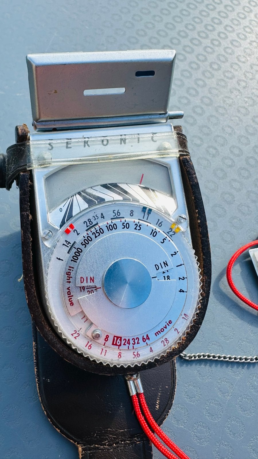 Sekonic L-8 Lichtmeter met leren hoesje, Sekonic, Lichtmeter, Ophalen of Verzenden, Gebruikt