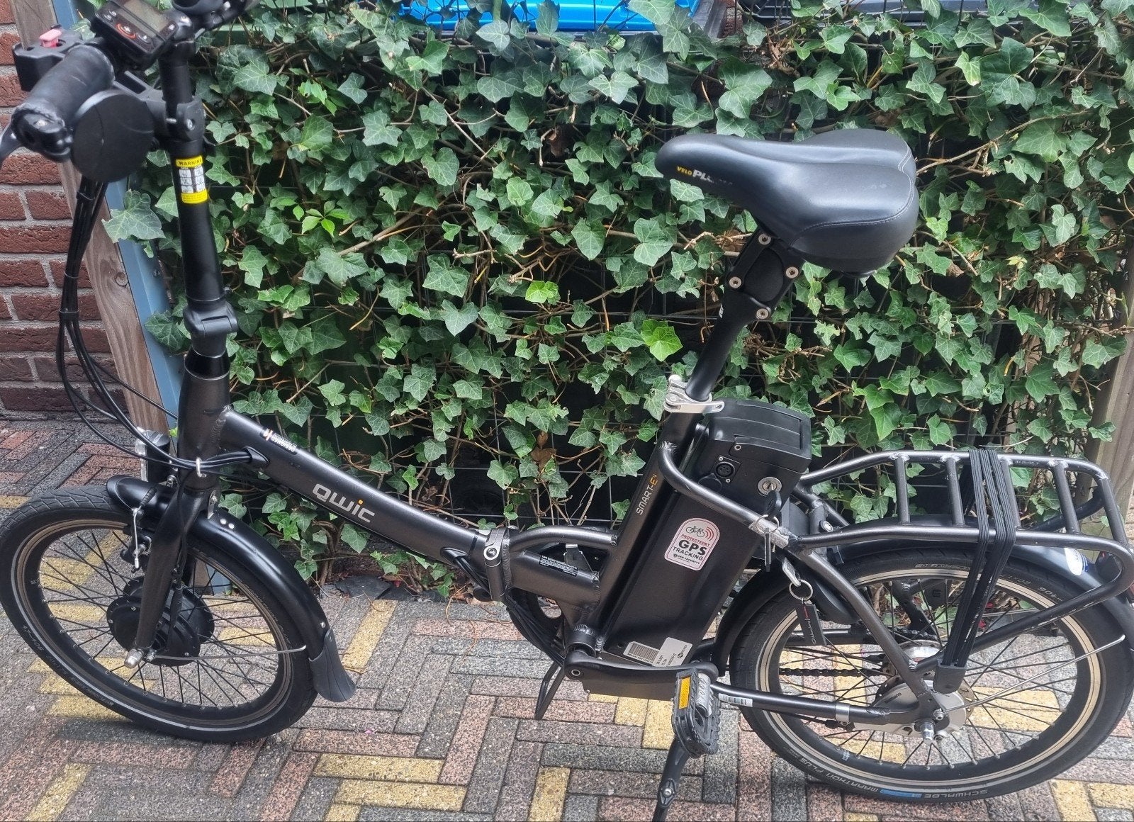qwic electrische vouwfiets grijs, Ophalen, Gebruikt, Totaal opvouwbaar, 16 tot 18 inch