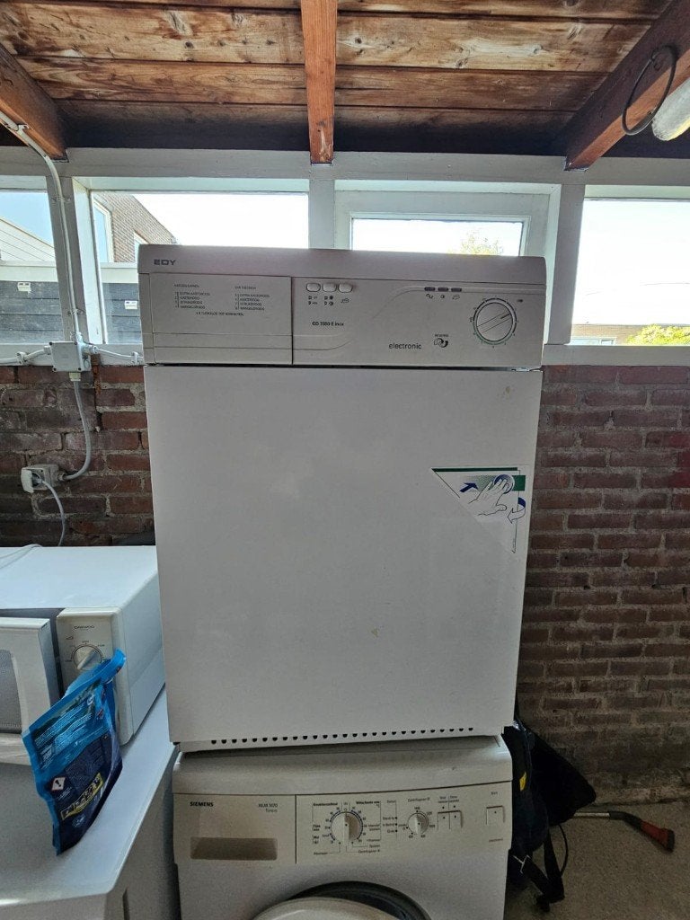 EDY condensdroger CD 7650 E Inox, Witgoed en Apparatuur, Wasdrogers, Ophalen, Gebruikt, 4 tot 6 kg, Voorlader