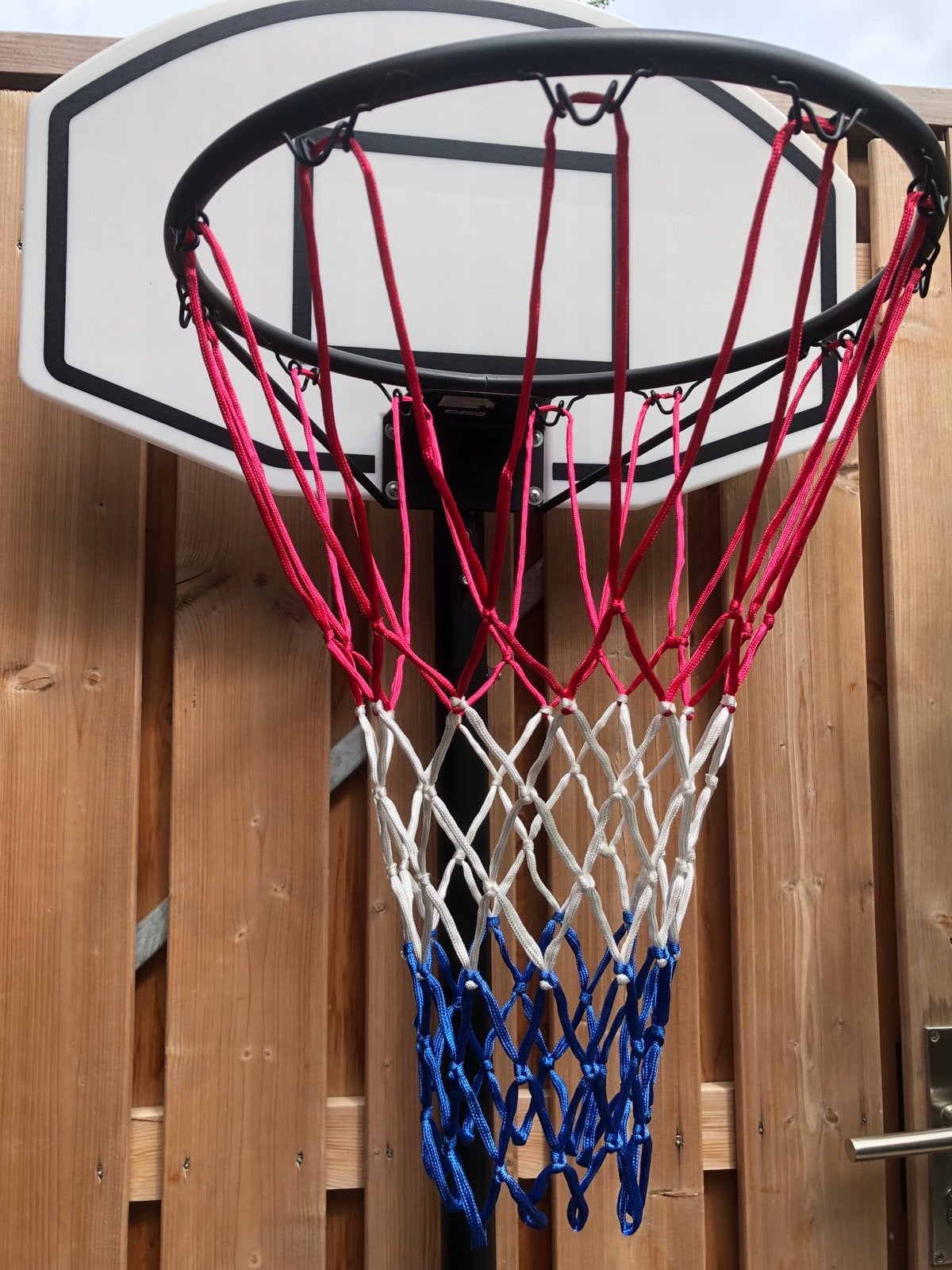 Verstelbare basketbalring met standaard, Sport en Fitness, Basketbal, Ophalen, Zo goed als nieuw, Ring, Bord of Paal