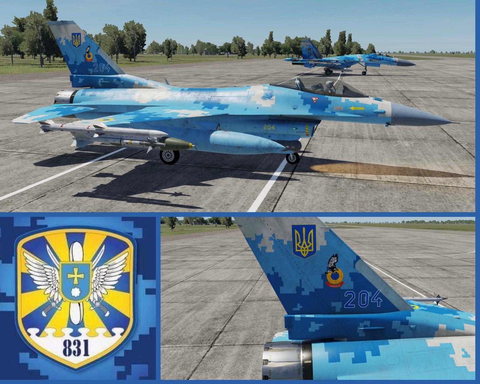 Hobby Master HA38028 | Lockheed F-16C Fighting Falcon, Ophalen, Schaalmodel, Nieuw, Pilot Station