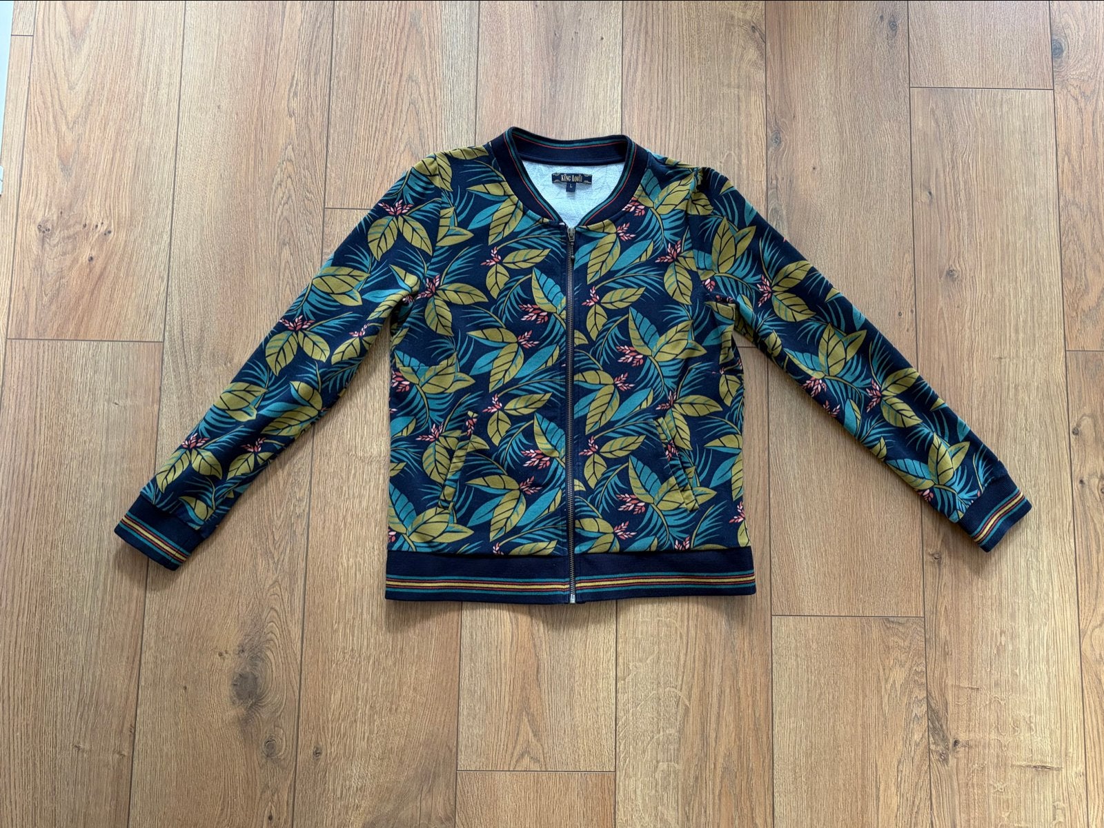 King Louie Iris Jacket Sidra Ink Blue maat L, Meerkleurig, Maat 42/44 (L), Ophalen of Verzenden, King Louie