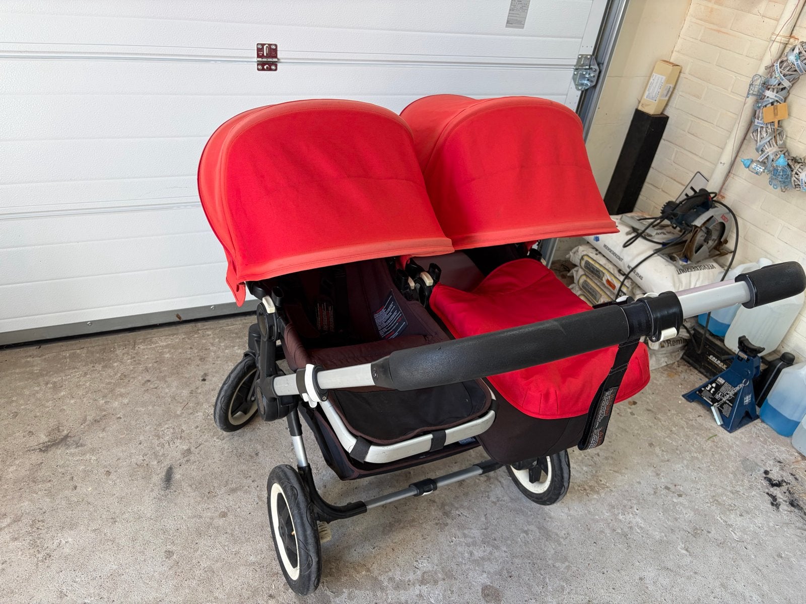 Bugaboo Donkey Duo kinderwagen met regenhoezen, Kinderen en Baby's, Kinderwagens en Combinaties, Gebruikt, Ophalen, Kinderwagen