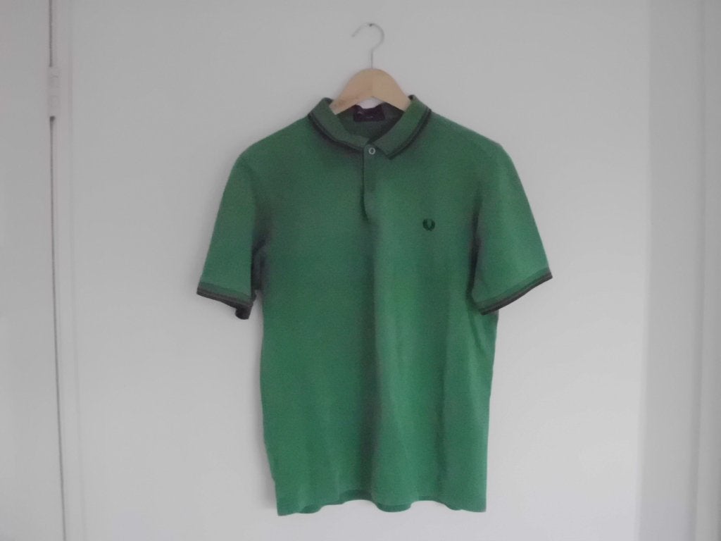 Fred Perry polo groen slim fit dames L, Ophalen, Overige typen, Maat 36 (S), Gedragen