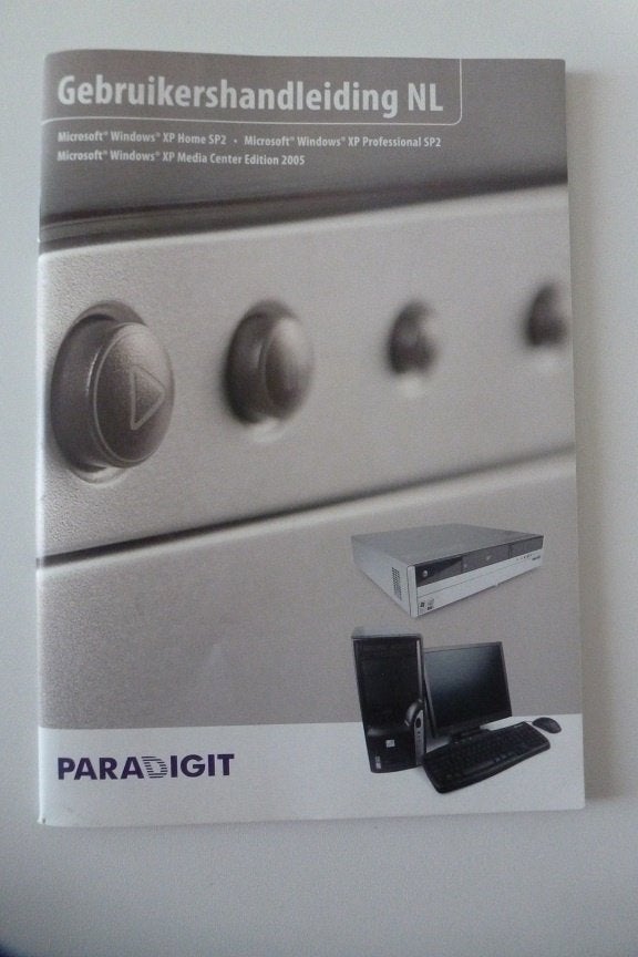 Paradigma Gebruikershandleiding Microsoft Windows XP NL, Ophalen, Besturingssystemen, Paradigit, Zo goed als nieuw