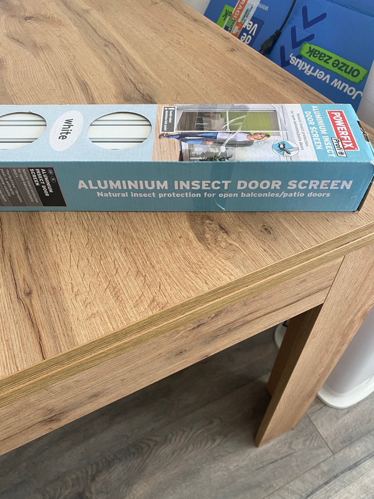 POWERFIX Aluminium Insecten Hor Deur - Wit, Nieuw, Doe-het-zelf en Verbouw, Deuren en Horren, Ophalen, 80 tot 100 cm, Hordeur