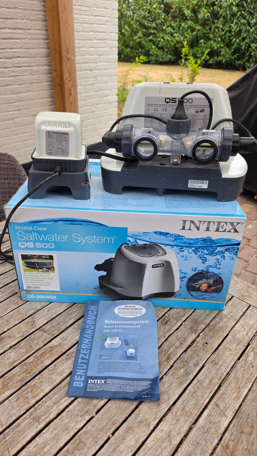Intex Krystal Clear Saltwater System QS500, Ophalen, Zo goed als nieuw, Zwembadpomp