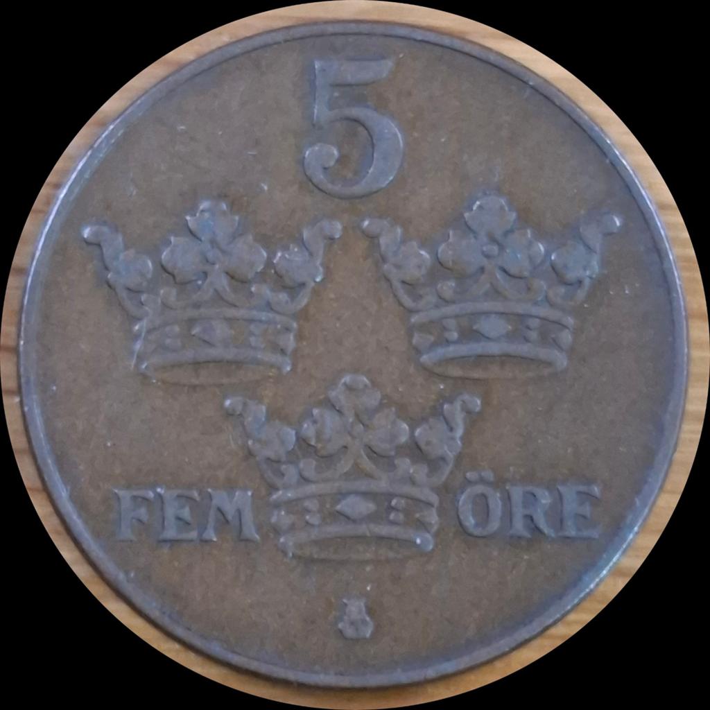 22# Zweden 5 Ore 1929 km779, Ophalen of Verzenden, Overige landen
