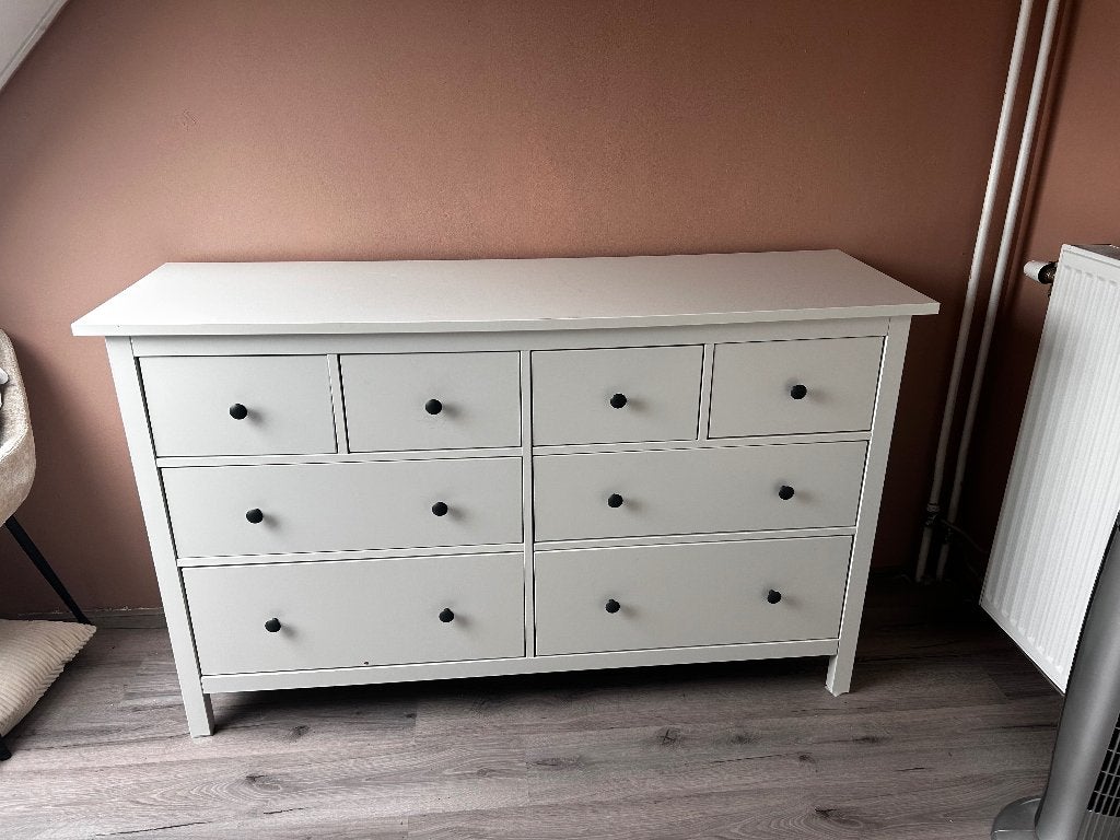 Hemnes kast wit gelakt, Ophalen, Gebruikt, 150 tot 200 cm, Minder dan 100 cm