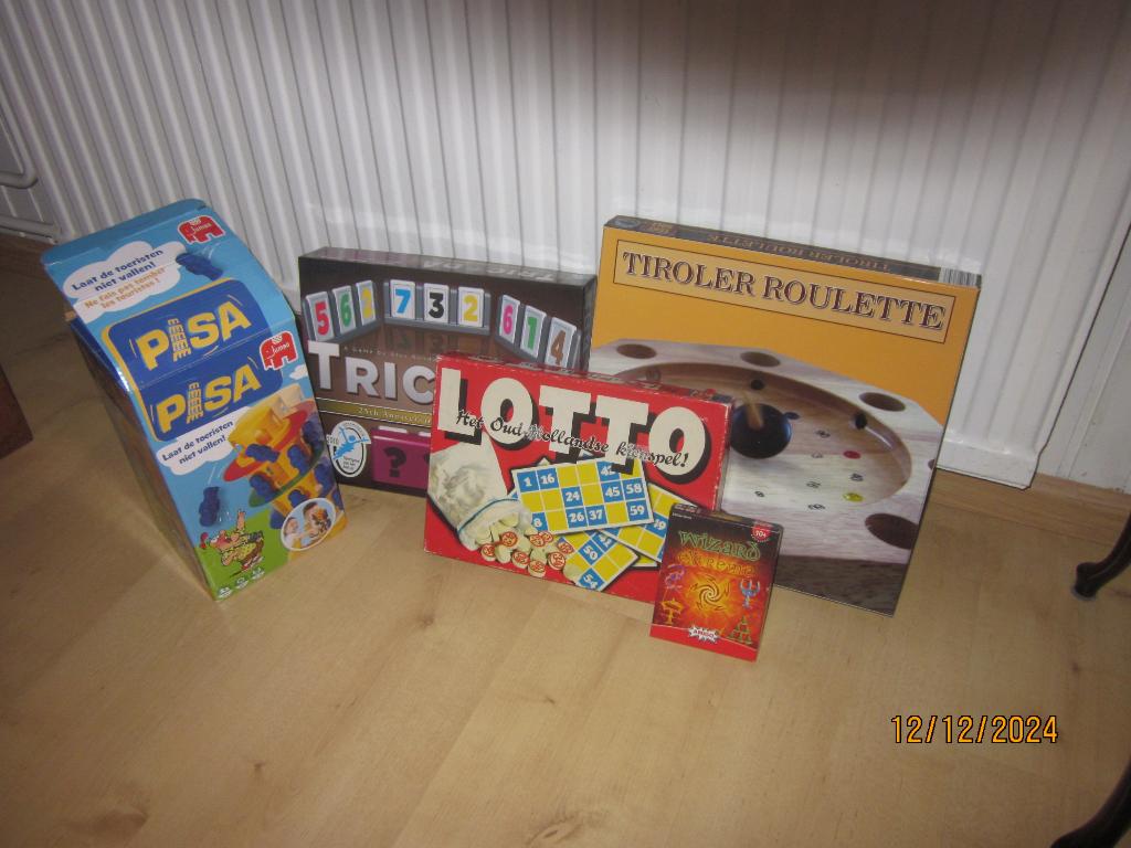 Gezelschapsspellen, Ophalen, Gebruikt