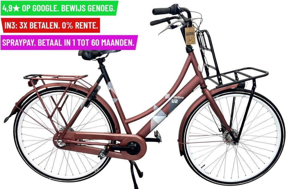 Damesfiets CORTINA U2 28"/57cm/3ver - Garantie/Levering