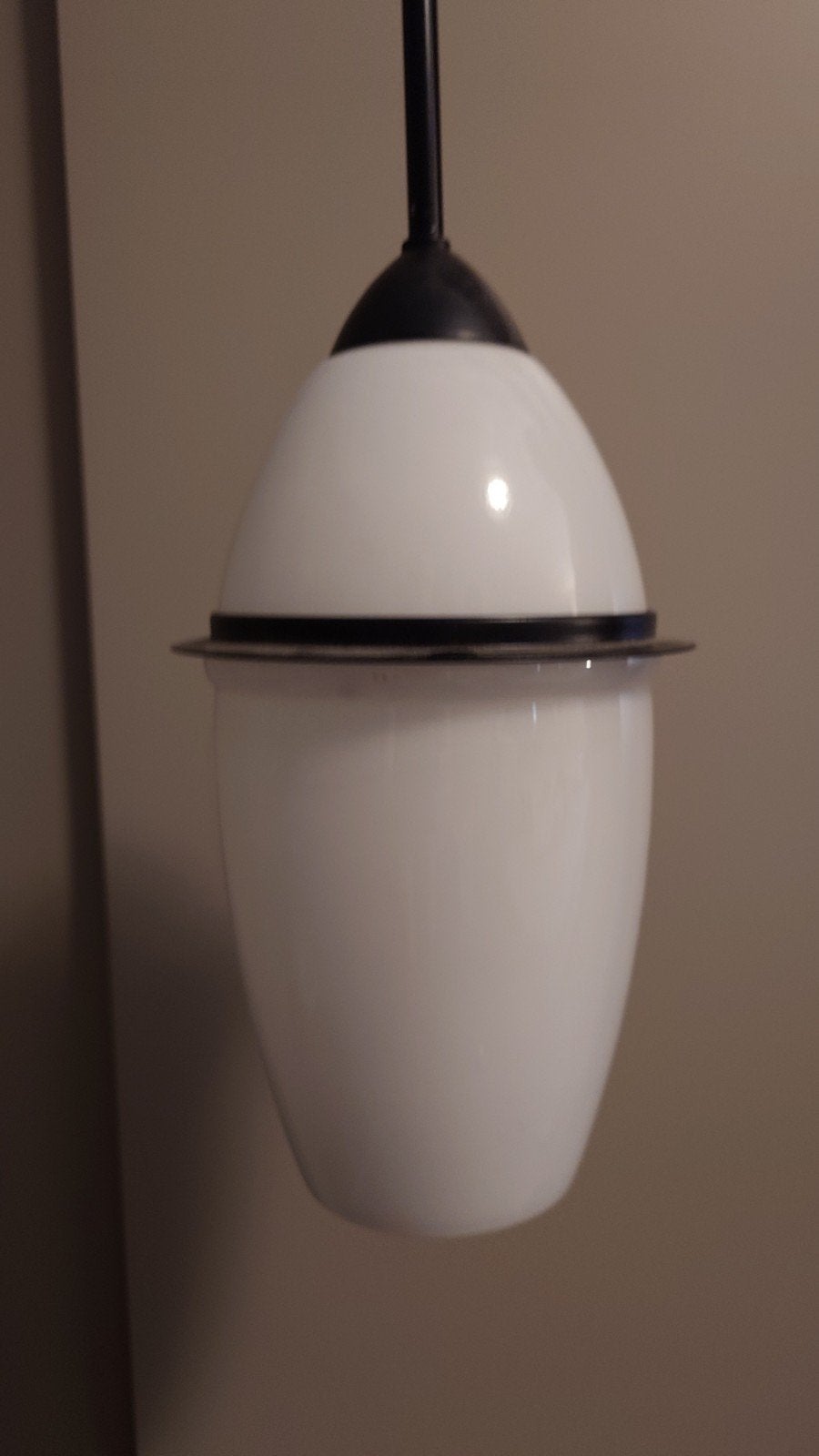 Massive halostar lamp zonder kap, Huis en Inrichting, Lampen | Hanglampen, Ophalen, Gebruikt, Glas, Modern, Minimalistisch