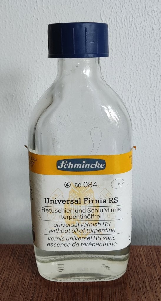 Universal Firnis RS 200 ml. Schmincke., Ophalen of Verzenden, Gebruikt, Acrylverf