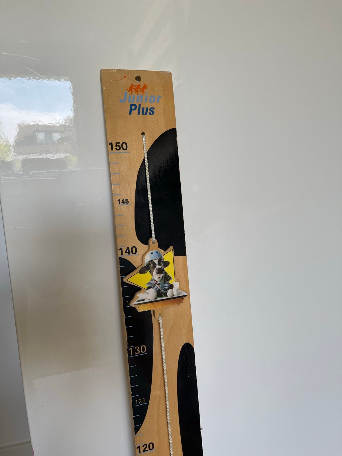 Houten groeimeter Junior Plus met hondje, Ophalen, Gebruikt