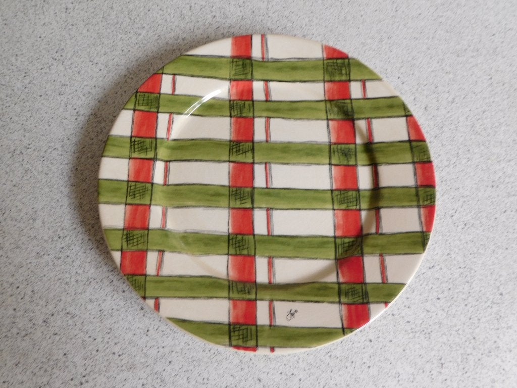 Bord 21 cm. Ruit JET by ter Steege, Ophalen of Verzenden, Zo goed als nieuw, Bord(en), Overige stijlen