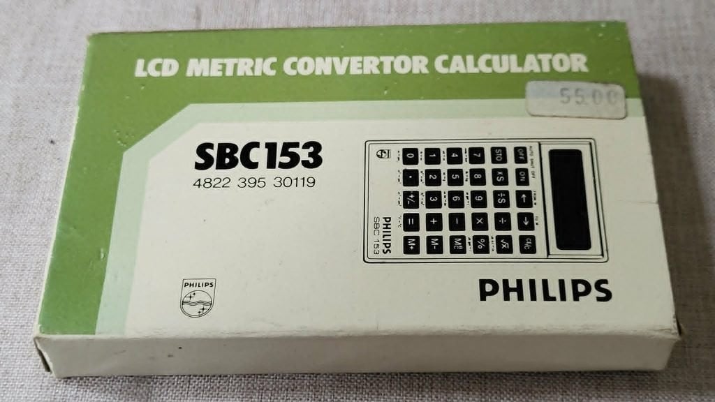 Vintage Philips zakrekenmachine SBC 153, Ophalen of Verzenden, Nieuw