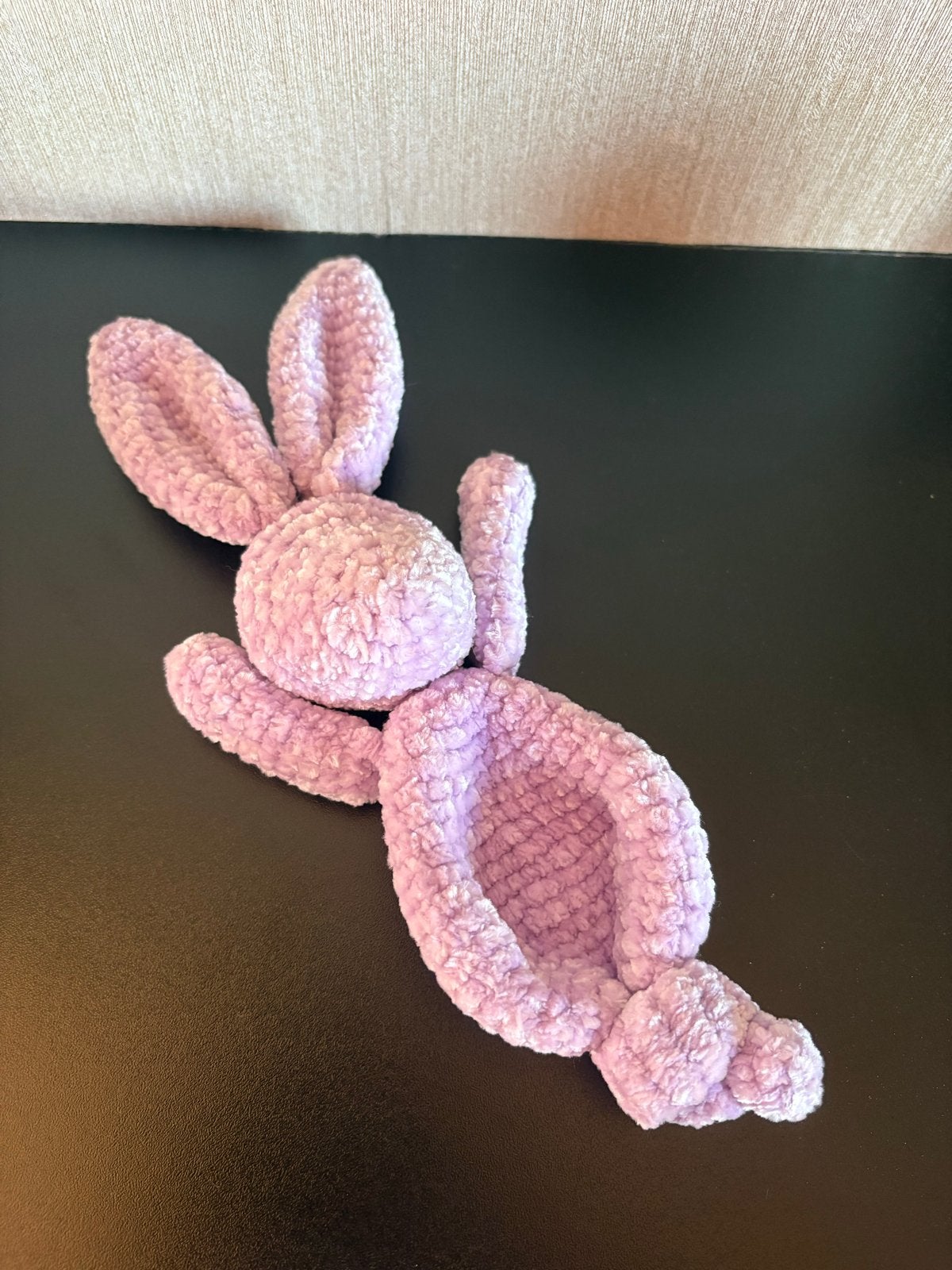 Gehaakt konijn knuffeldoekje - perfect voor baby's, Paars, Handgemaakt, Ophalen of Verzenden, Konijn