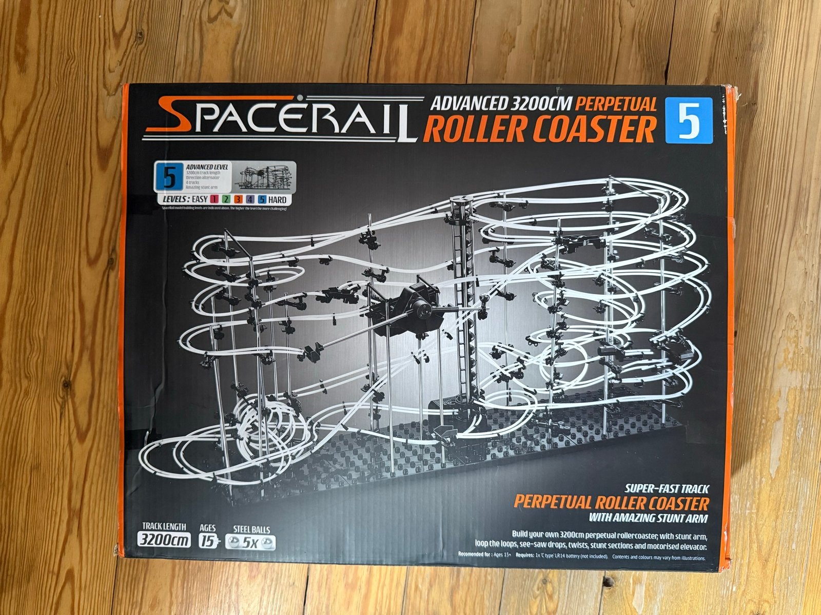 SpaceRail Level 5 - Uitdagende knikkerbaan voor tieners/volw, Zwart, Overige thema's, Nieuw, Ophalen of Verzenden