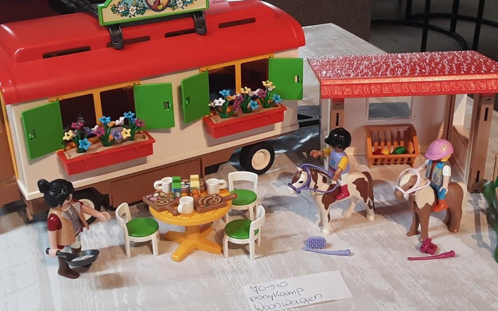 70510 ponykamp woonwagen, Ophalen of Verzenden, Zo goed als nieuw, Complete set