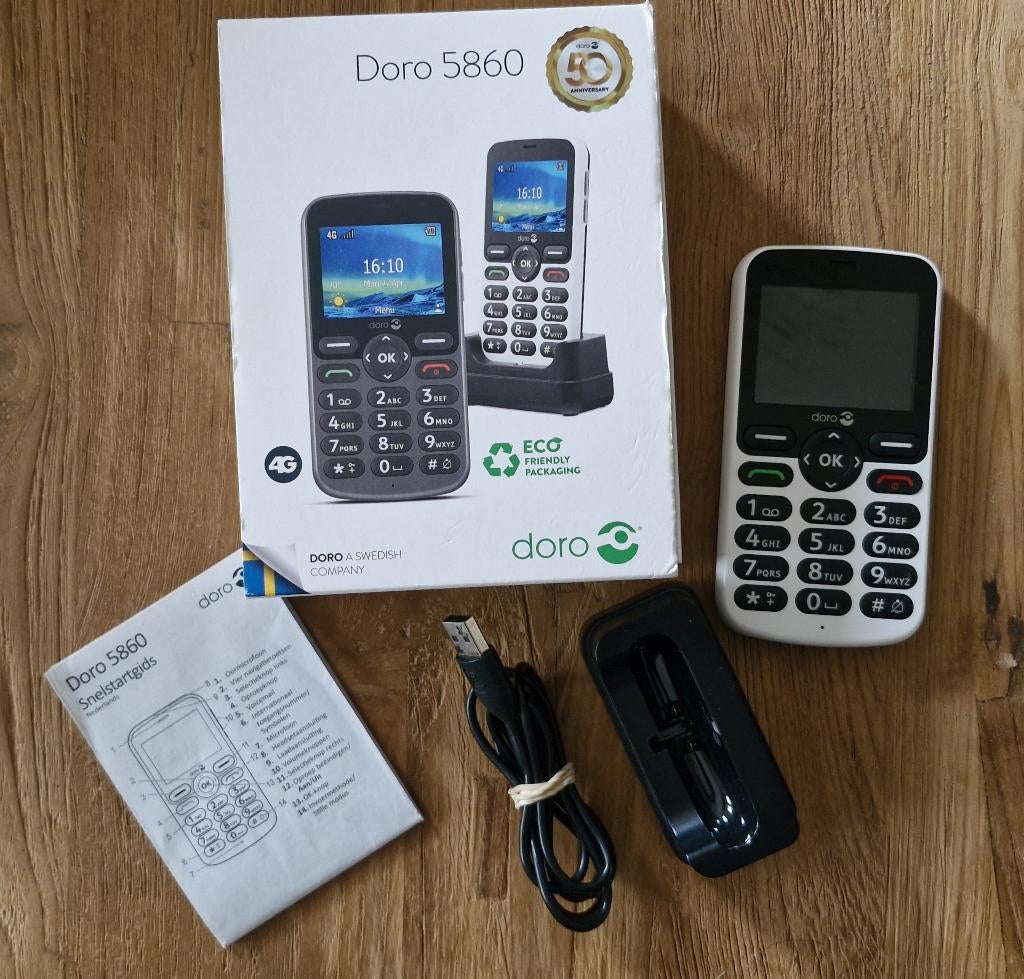 Doro 5860 seniorentelefoon, Ophalen, Gebruikt, Minder dan 3 megapixel, Klassiek of Candybar