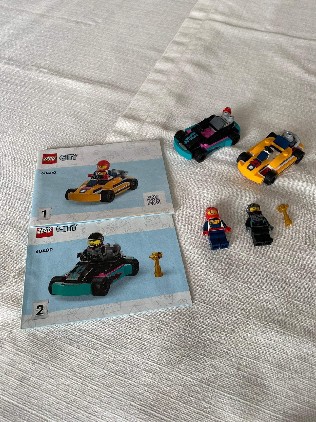 Lego 60400 Go-Karts and Race Drivers, Compleet, Lego, Ophalen of Verzenden, Complete set