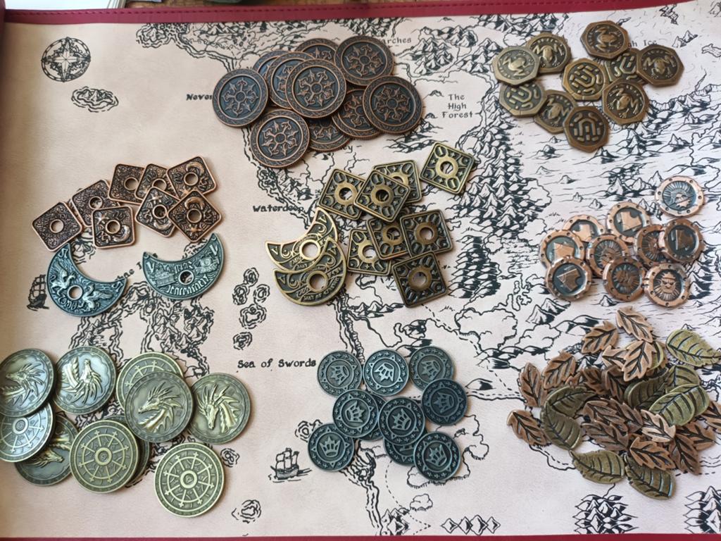 Coole metalen munten voor bordspellen, D&D, Pathfinder etc, Hobby en Vrije tijd, Gezelschapsspellen | Bordspellen, Ophalen of Verzenden