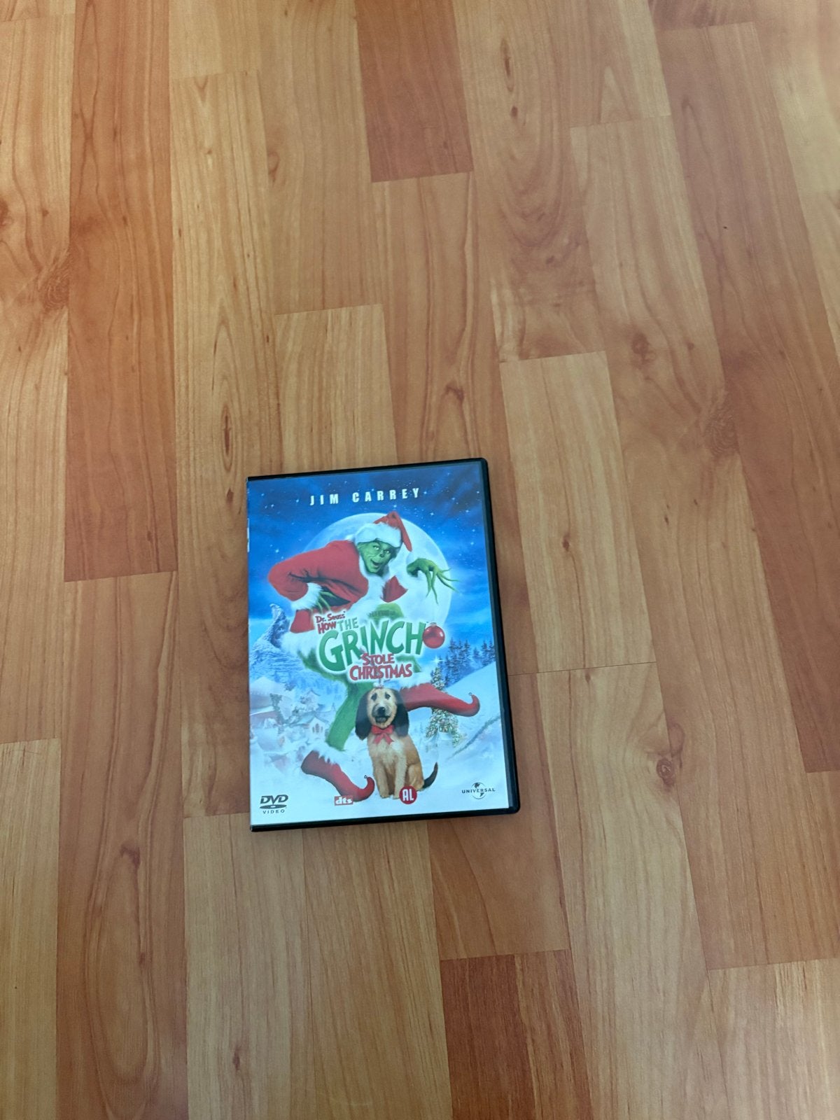 Jim Carrey - The Grinch (DVD), Cd's en Dvd's, Alle leeftijden, Ophalen of Verzenden, Gebruikt, Inclusief doosje