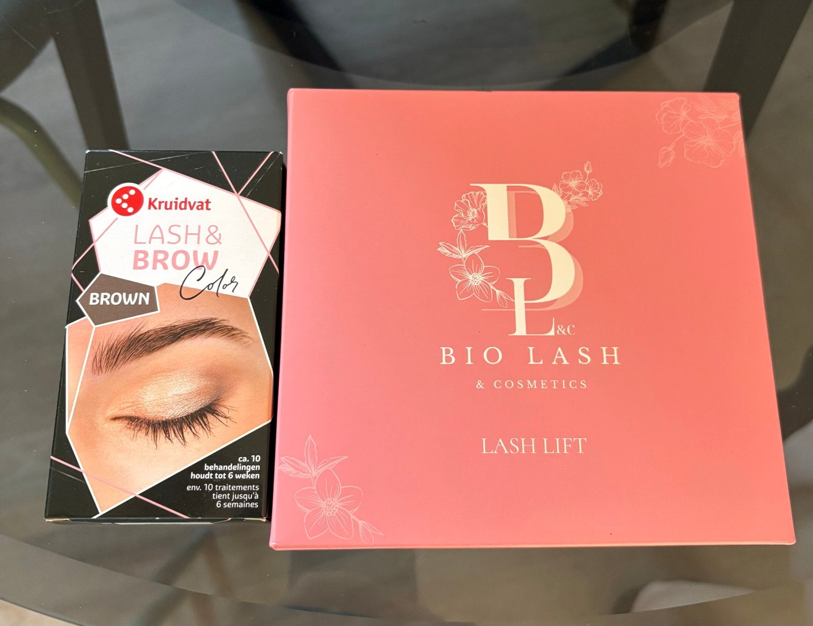 Bio Lash Lash Lift Kit + Kruidvat Lash & Brow Color Bruin, Ophalen of Verzenden, Nieuw, Ogen, Verzorging