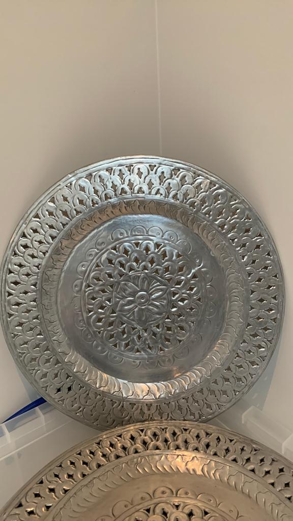 metalen onderborden - set van 4, Ophalen, Overige materialen, Zo goed als nieuw, Bord(en)
