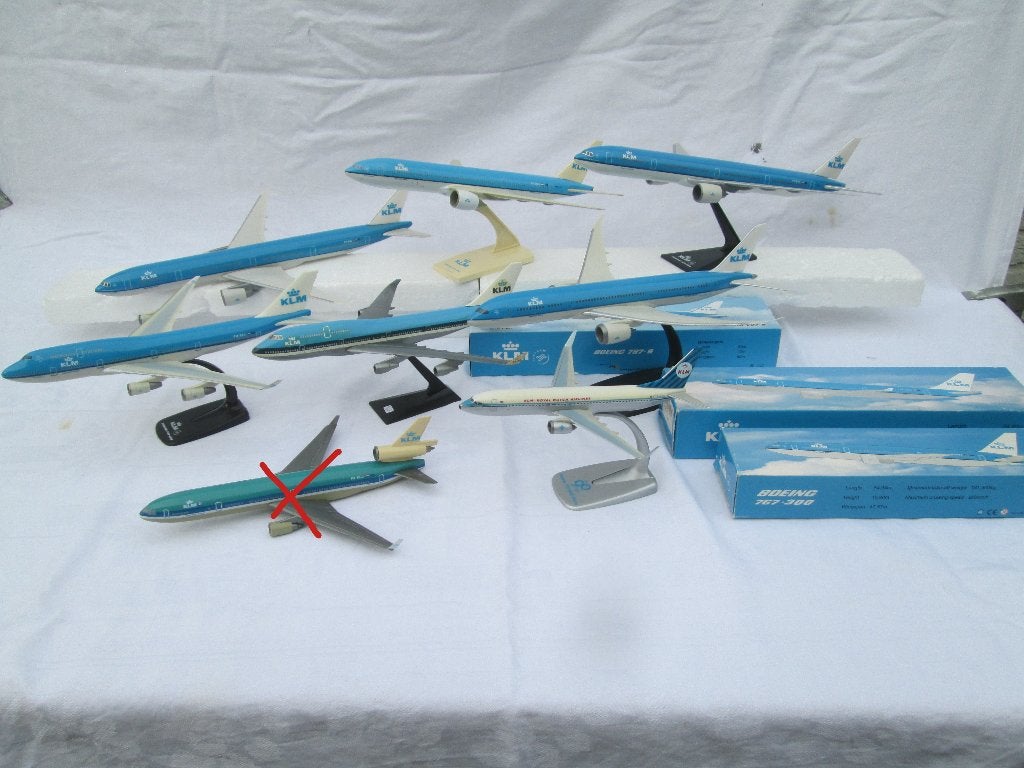 KLM Boeing 747-400-777-200/300-MD11-A330-200-787-9Dreamliner, Ophalen of Verzenden, Zo goed als nieuw, Schaalmodel