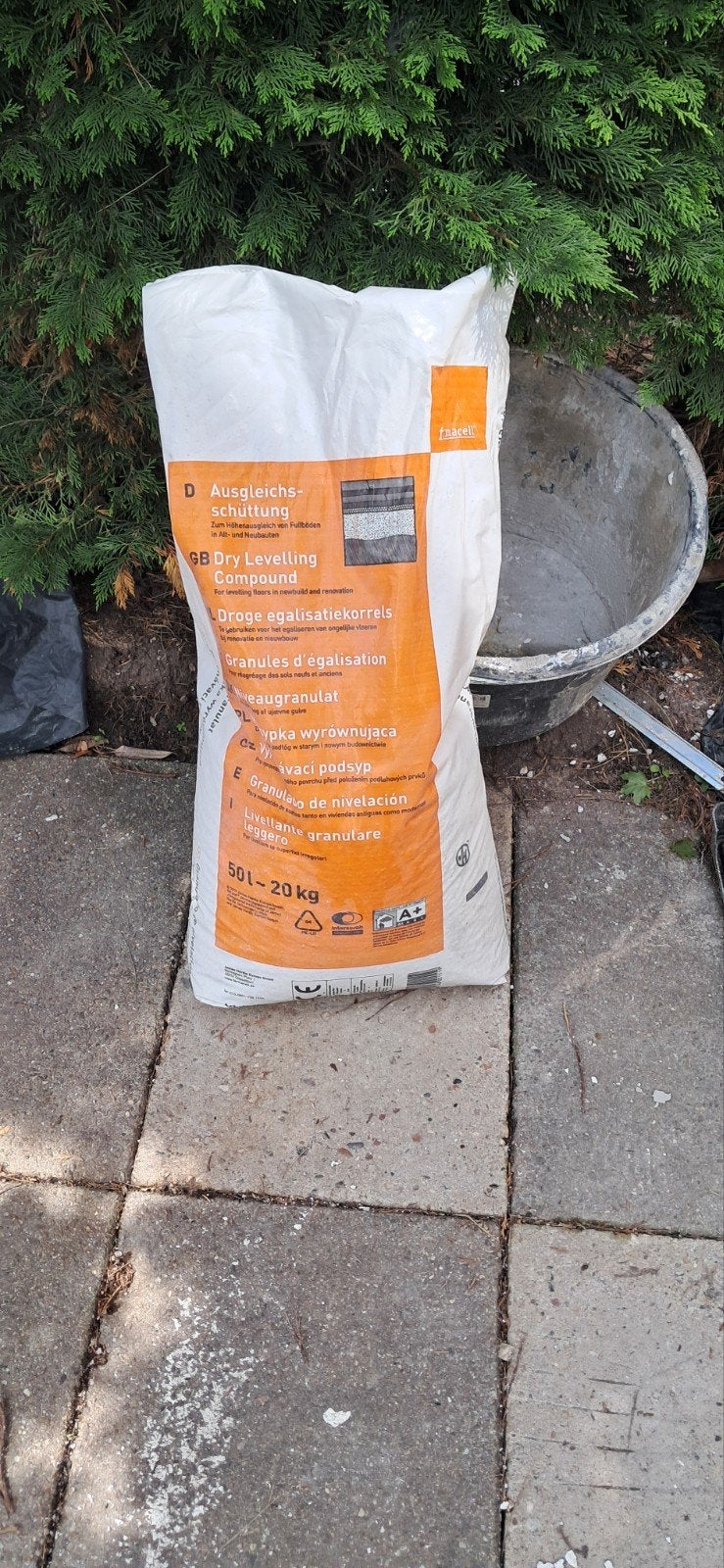 Fermacell Droge egalisatiekorrels halve zak 50L - 20kg, Ophalen, 25 tot 50 mm, Overige typen, Nieuw