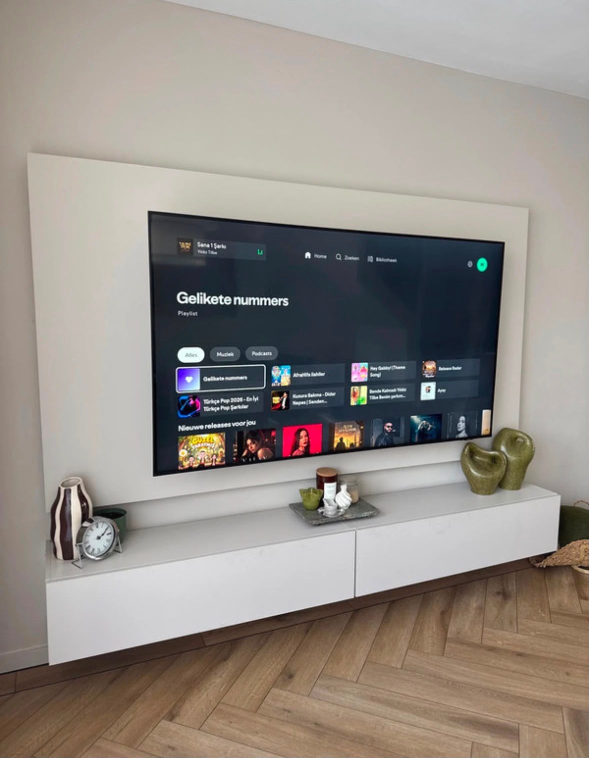 Nolte Luxe TV-Wandmeubel 240cm, Ophalen of Verzenden, Zo goed als nieuw, Minder dan 100 cm, 25 tot 50 cm