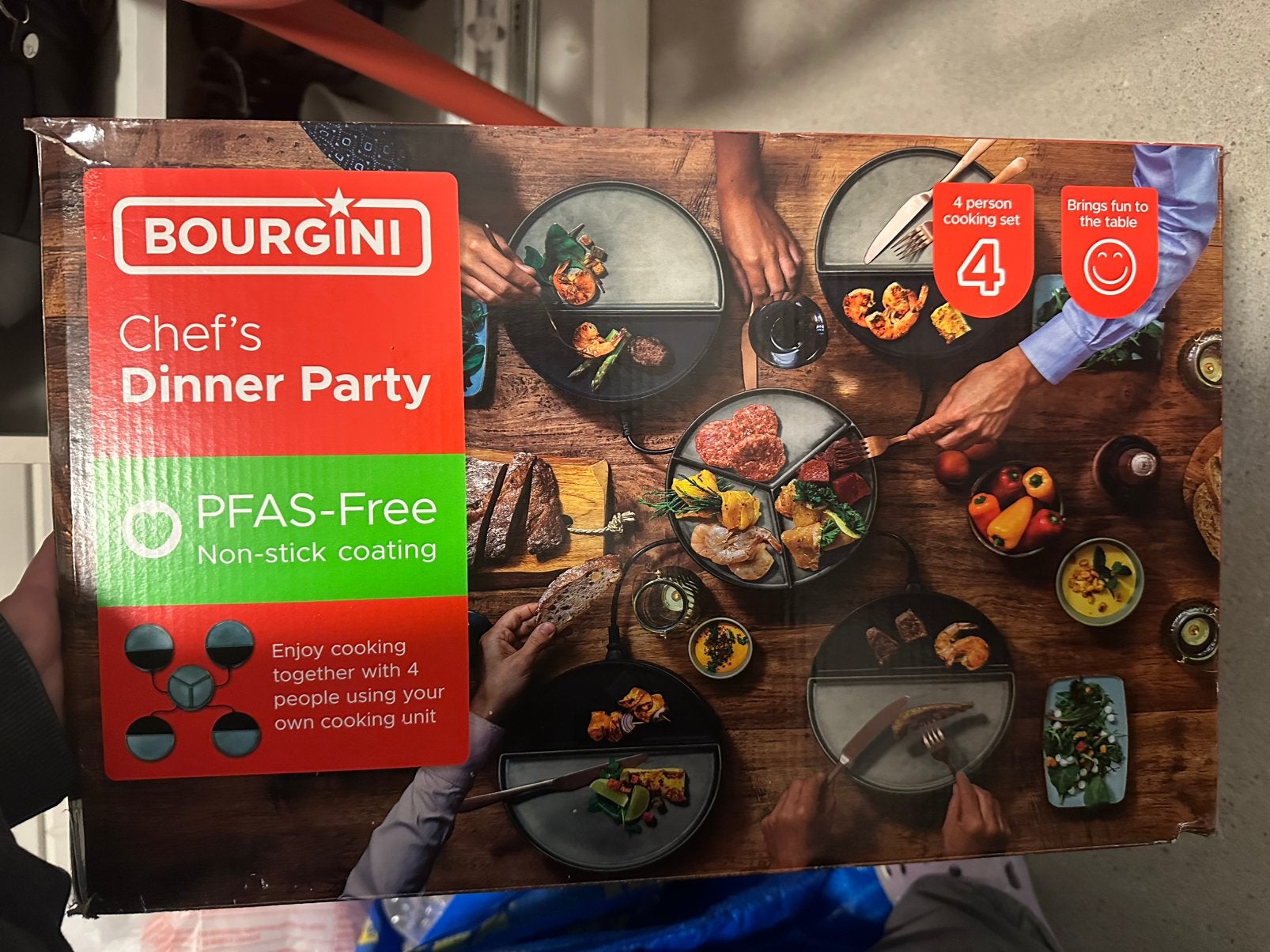 Bourgini Chef's Dinner Party, Ophalen of Verzenden, Zo goed als nieuw, 4 t/m 7 personen