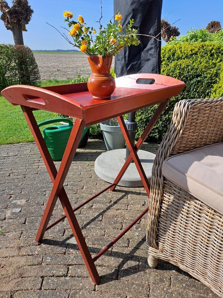 Inklapbare butlertray dienbladtafel, Ophalen, Rechthoekig, 60 cm of meer