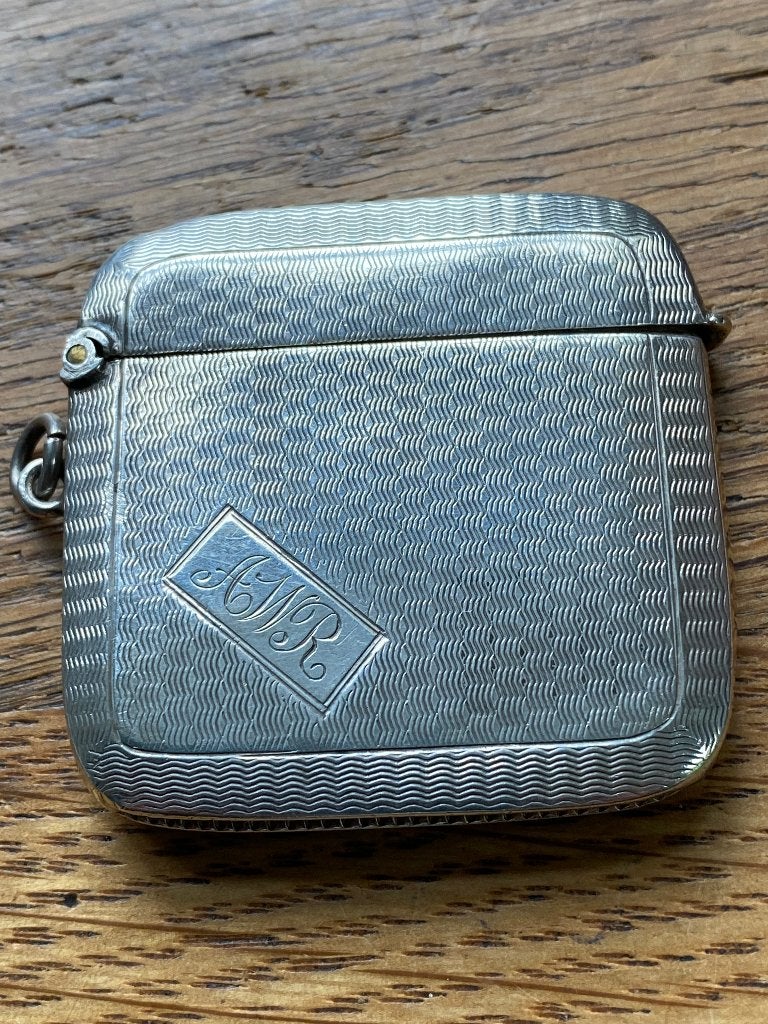 Antiek zilveren luciferdoosje voor aan een horlogeketting, Antiek en Kunst, Ophalen of Verzenden