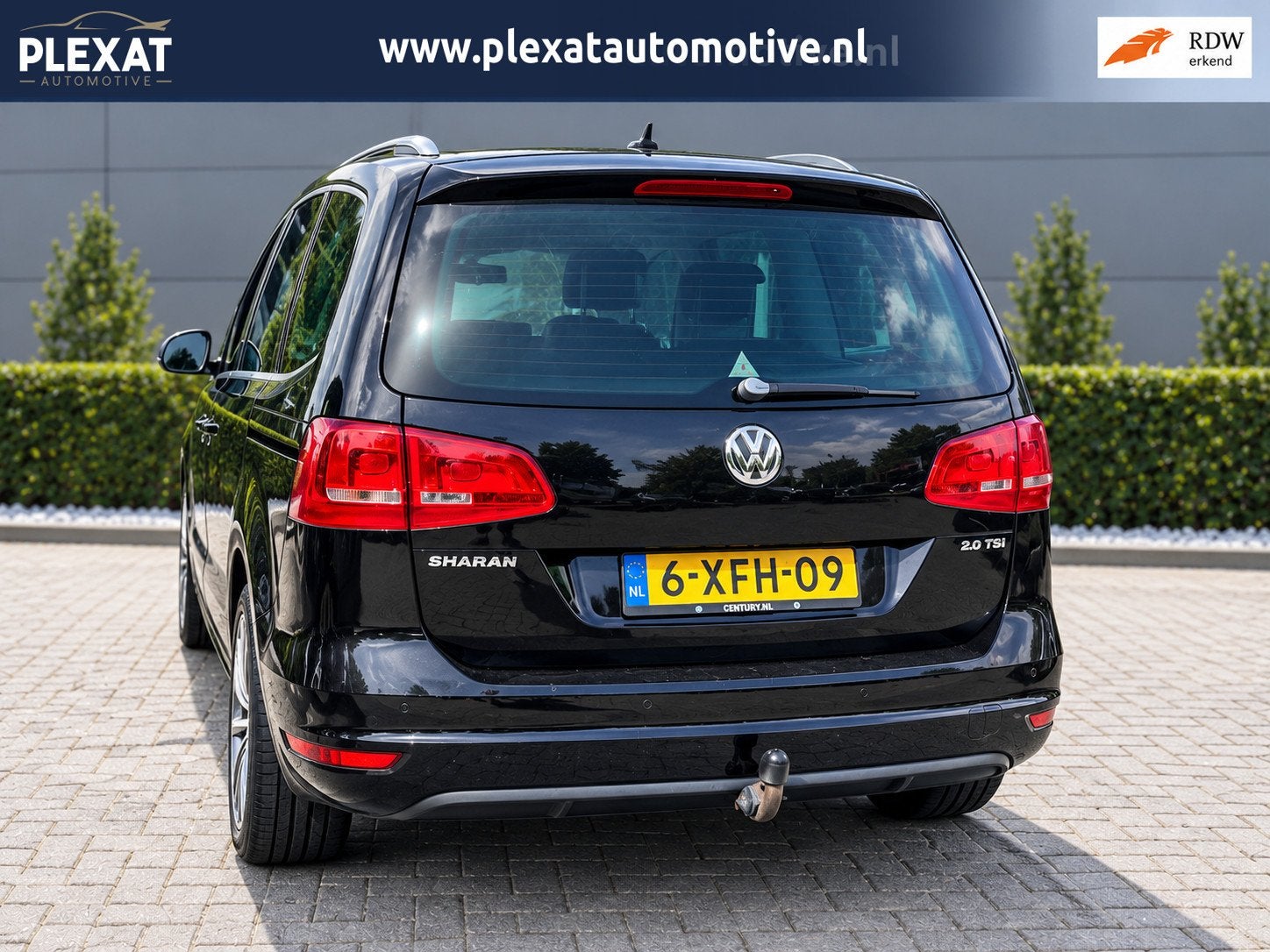 Volkswagen Sharan 2.0 TSI 200PK Highline 7-Persoons DSG. | X, Auto's, Stof, Zwart, 7 stoelen, Zwart
