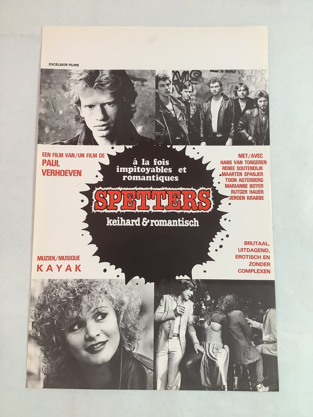 SPETTERS   FILMPOSTER   36-54 cm, Verzamelen, Posters, Ophalen of Verzenden, Gebruikt, Deurposter of groter, Film en Tv