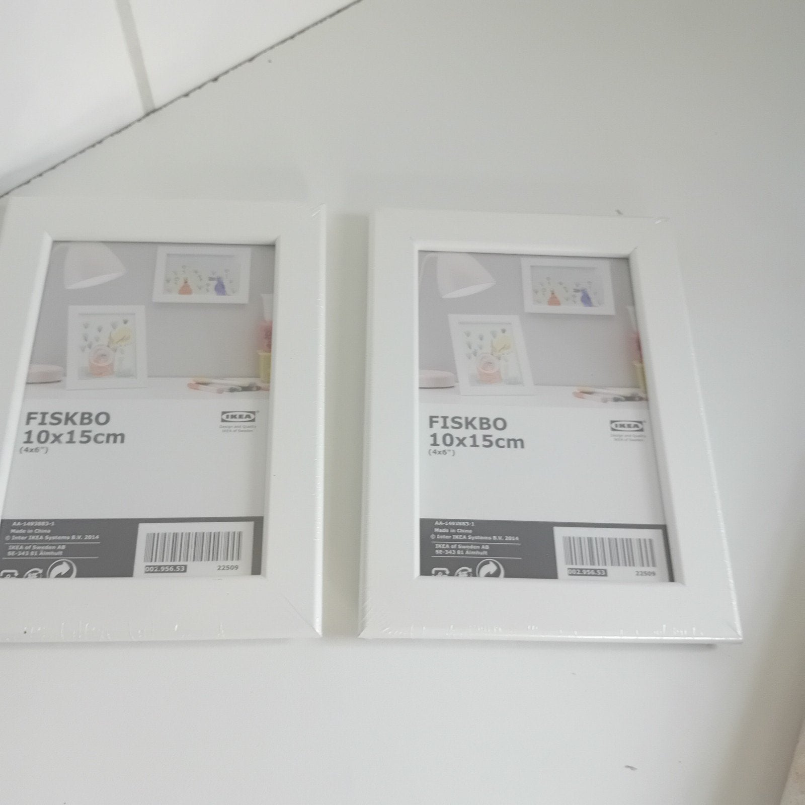 2x IKEA FISKBO Fotolijst Wit 10x15cm Nieuw in Verpakking, Huis en Inrichting, Nieuw, Ophalen of Verzenden, Fotolijst, Wit