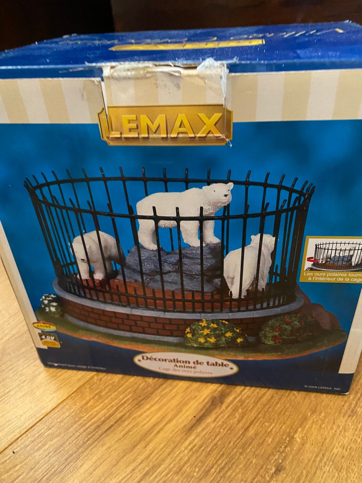 Lemax ijsberen (wel werkend), Ophalen of Verzenden, Zo goed als nieuw
