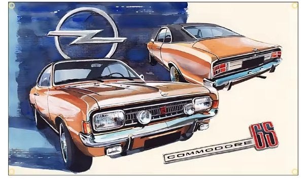 11 VERSCHILLENDE RETRO OPEL BANNER 60X90 CM+3X 45X180 BANNER, Auto-onderdelen, Ophalen of Verzenden, Nieuw, Opel
