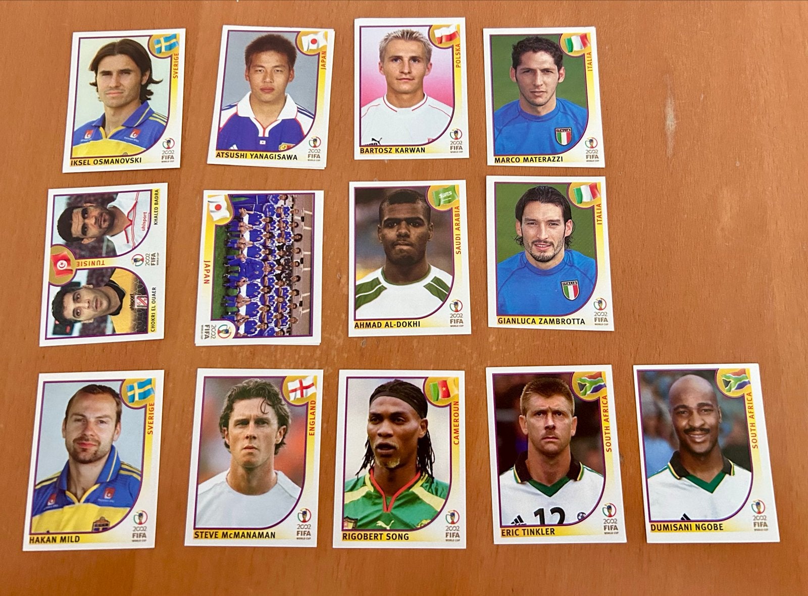Panini WK 2002 Japan Zuid Korea stickers - losse verkoop, Ophalen of Verzenden, Zo goed als nieuw, Sport